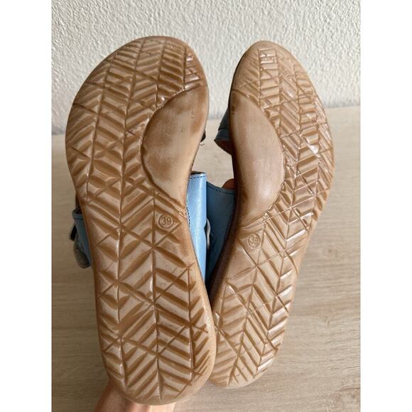 Miz Mooz Leather Double Band Slide‎ Slip On Sandals Florra Beach Resortwear Sz 8 - Picture 8 of 9